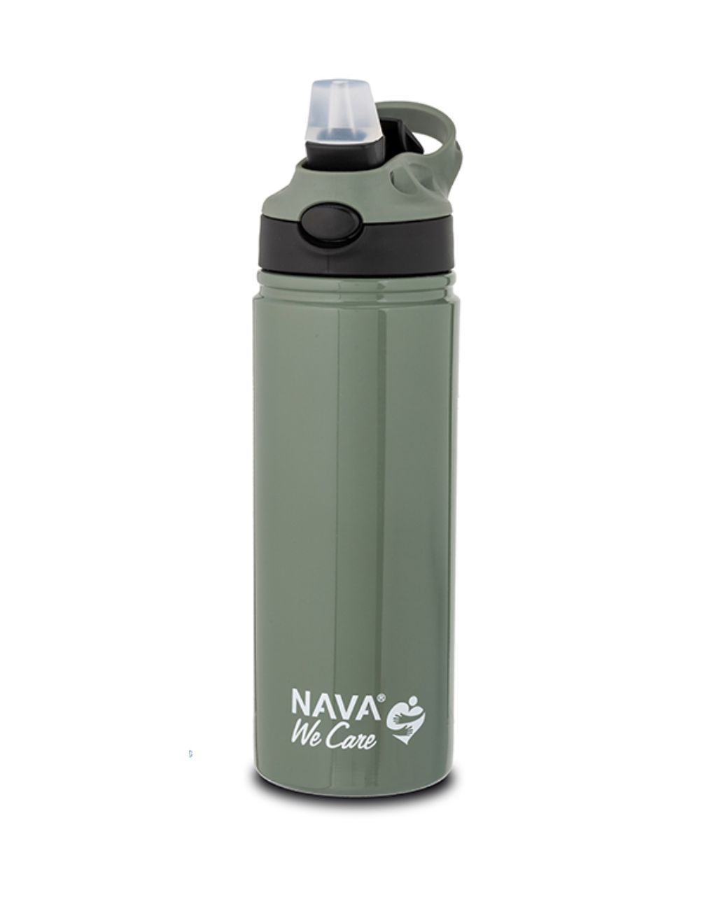 Nava θερμός μπουκάλι ανοξείδωτο "we care" πράσινο 500ml 10-016-053 - Nava