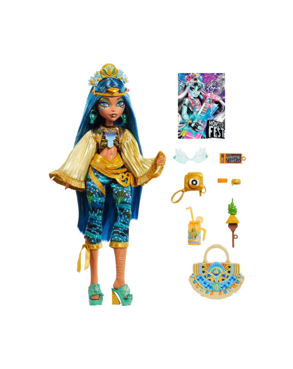 Monster high κούκλα monster fest-cleo hxh81 - Monster High