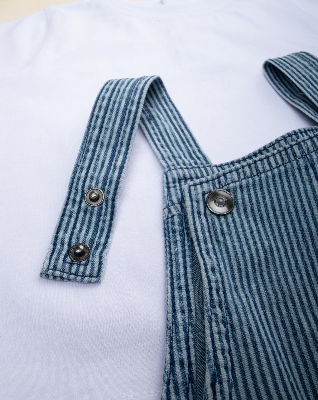 βρεφικό σετ t-shirt και σαλοπέτα chambray για αγόρι - Prénatal