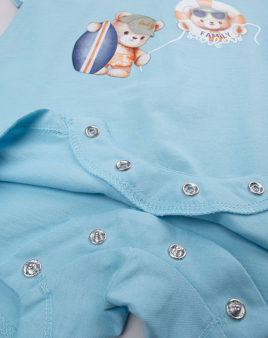 βρεφικό φορμάκι γαλάζιο surfing για αγόρι - Prénatal