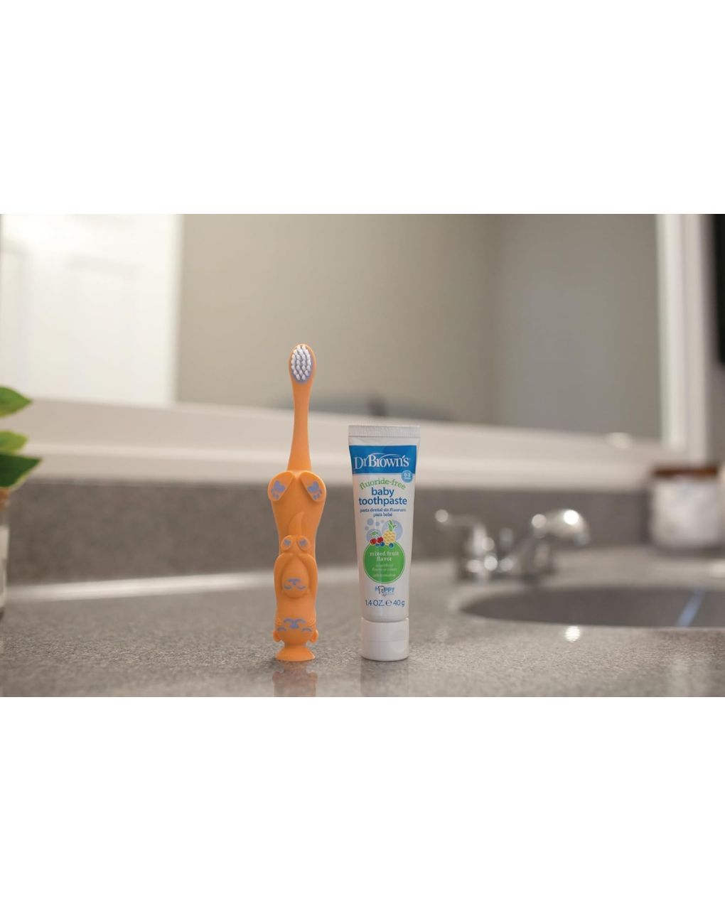 Dr. brown's οδοντόβουρτσα βίδρα orange hg097 - Dr Browns