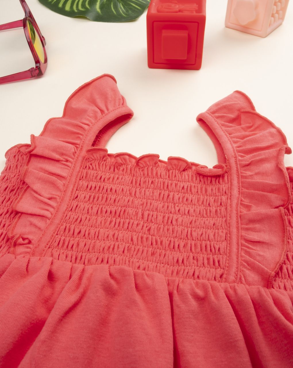 βρεφικό φόρεμα κοραλί για κορίτσι - Prénatal