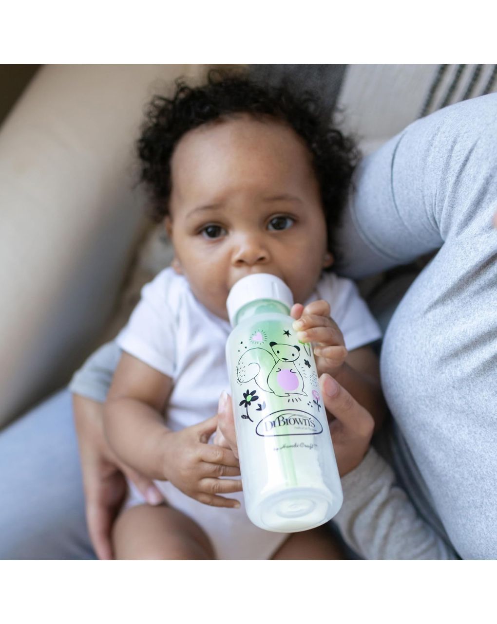 Dr. brown's options+ πλαστικό μπιμπερό 2τμχ με στενό λαιμό σκιουράκι+κατσικούλα 250ml sb82042 - Dr Browns