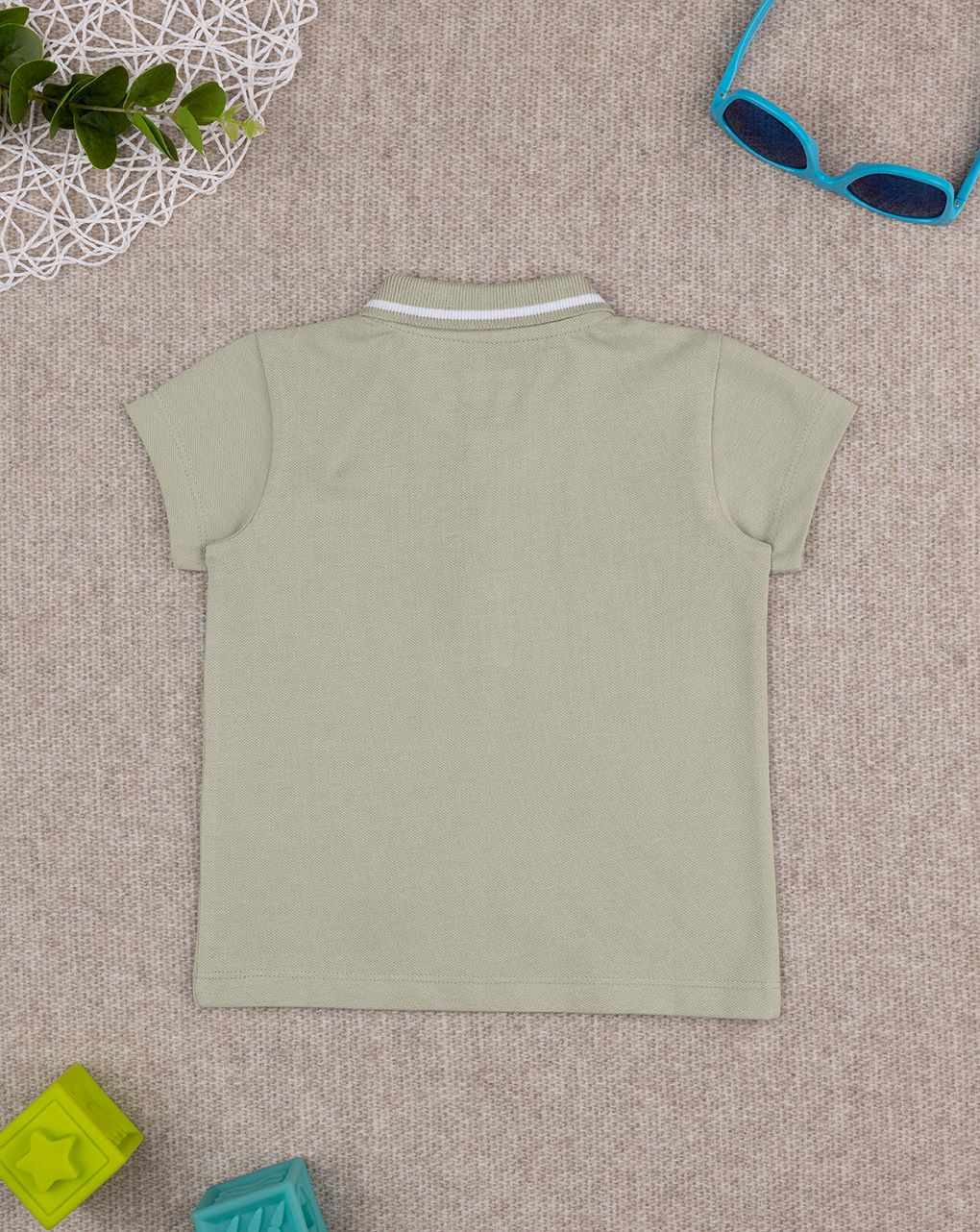 βρεφικό t-shirt πόλο λαδί dino για αγόρι - Prénatal