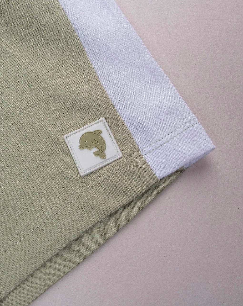 βρεφικό σορτσάκι λαδί με δελφίνι για αγόρι - Prénatal