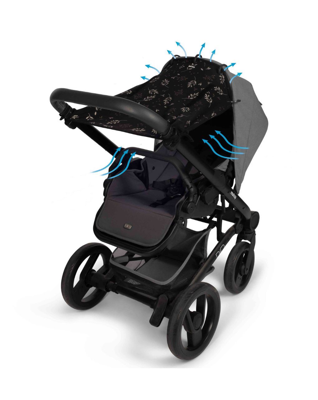 Dooky ηλιοπροστασία με upf50+ προστασία romantic leaves black dk-126711 - Dooky