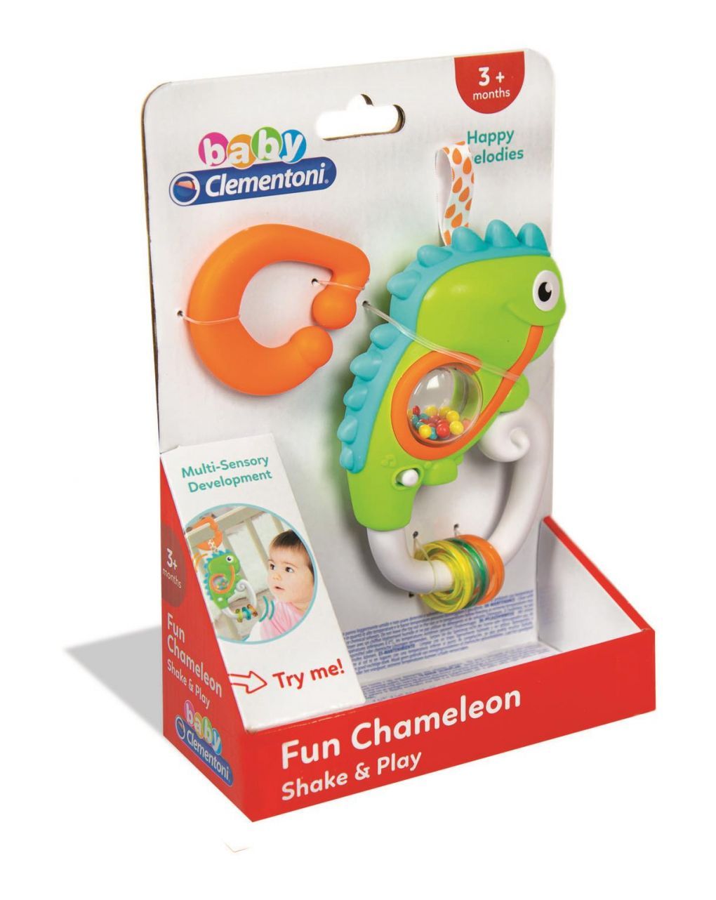 Baby clementoni βρεφική ηλεκτρονική κουδουνίστρα χαμαιλέοντας 1000-17332 - BABY CLEMENTONI