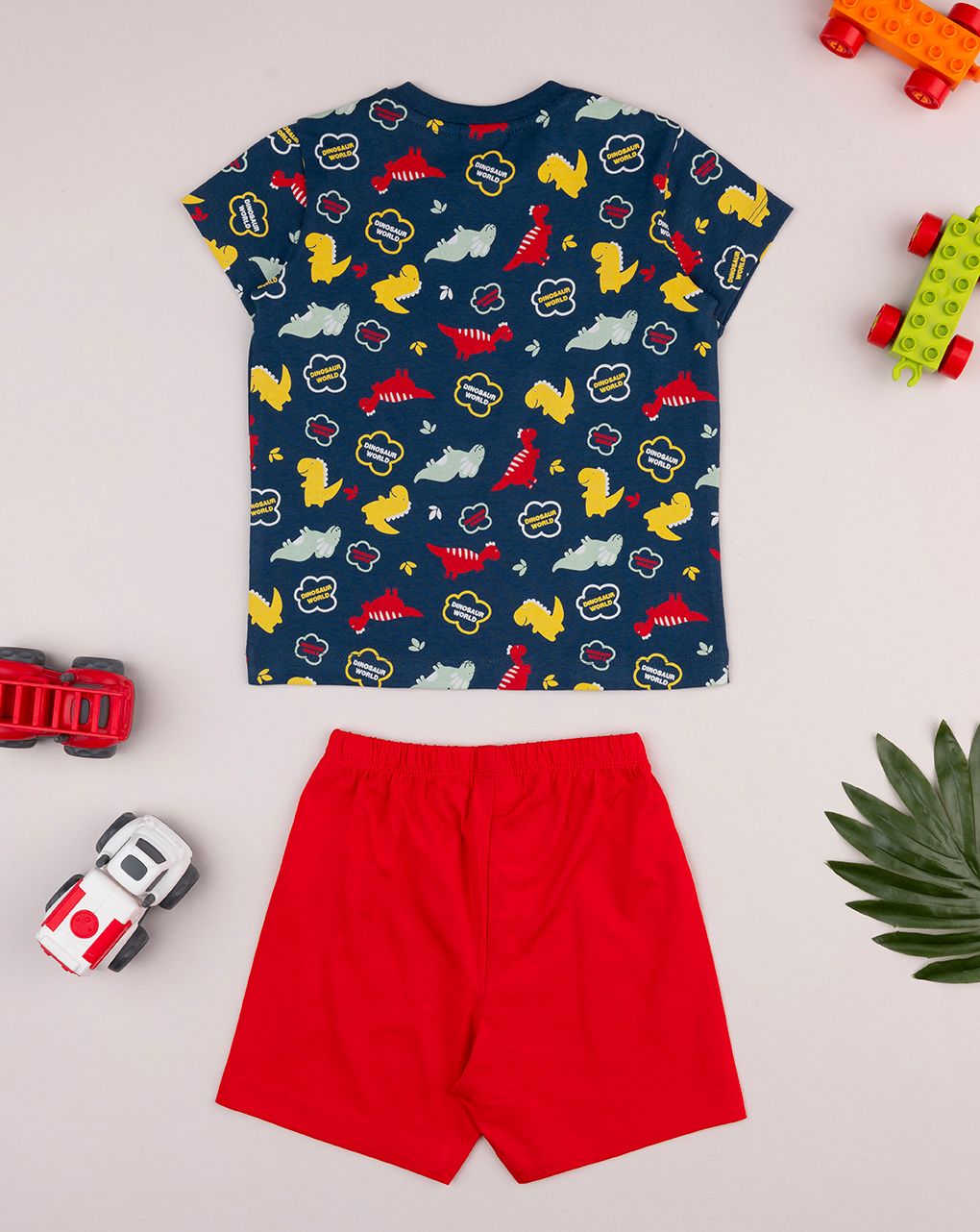 βρεφική πιτζάμα μπλε/κόκκινη dino για αγόρι - Prénatal