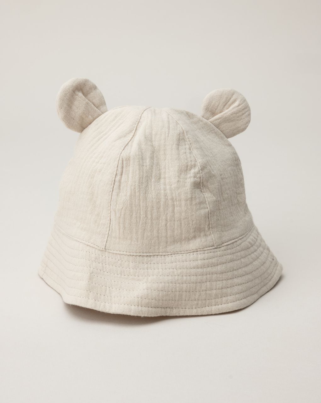 βρεφικό καπέλο μπεζ με αρκουδάκι για αγόρι - Prénatal