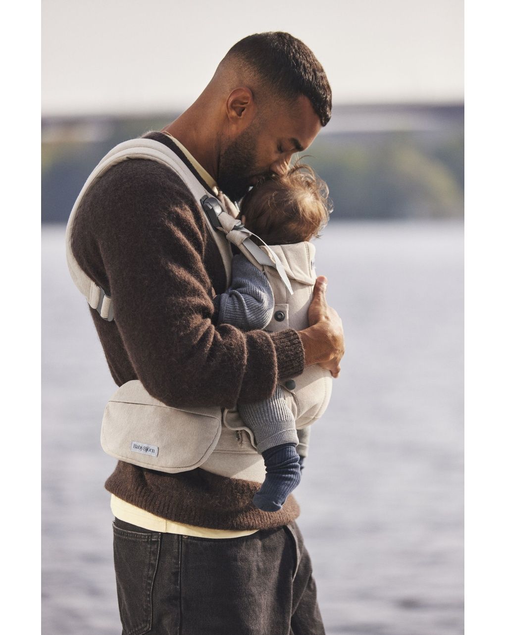 Babybjorn μάρσιπος harmony woven melange light beige - Baby Bjorn