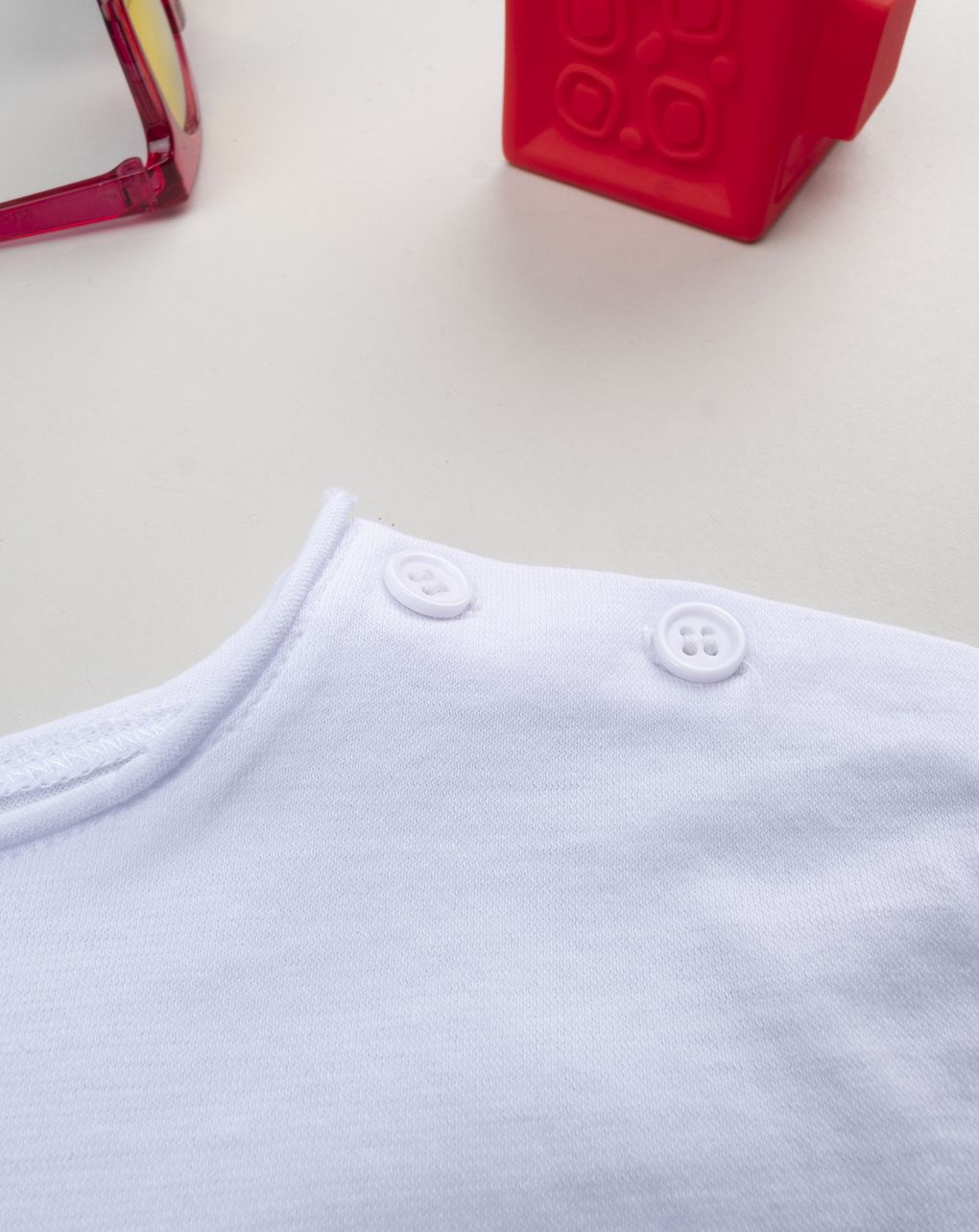 βρεφικό t-shirt λευκό με φράουλα για κορίτσι - Prénatal