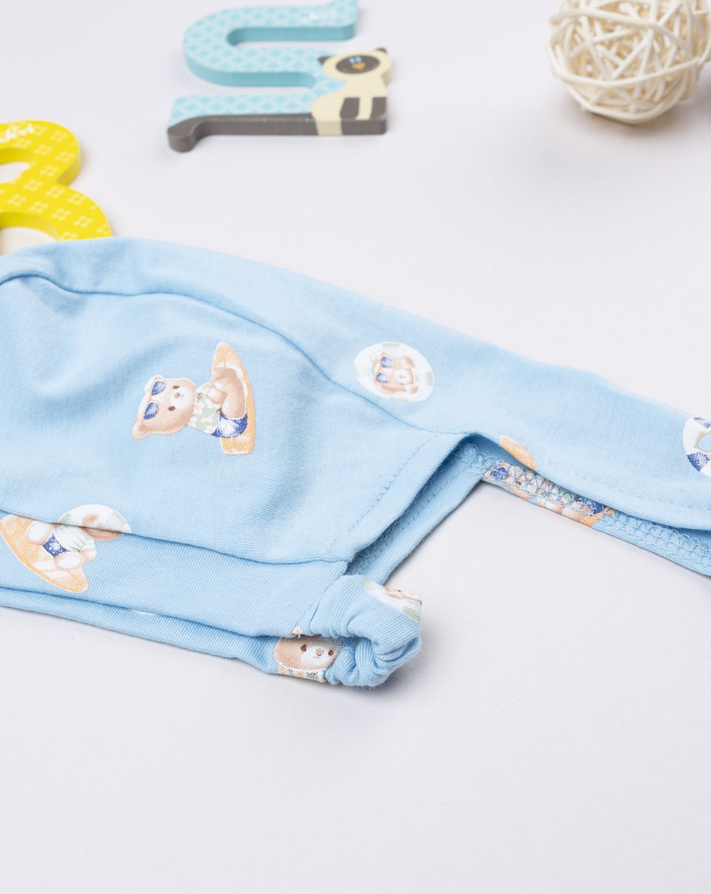 βρεφική μπαντάνα γαλάζια surf για αγόρι - Prénatal