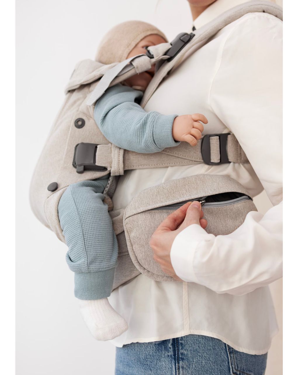 Babybjorn θήκη τσέπης για μάρσιπο woven light beige - Baby Bjorn