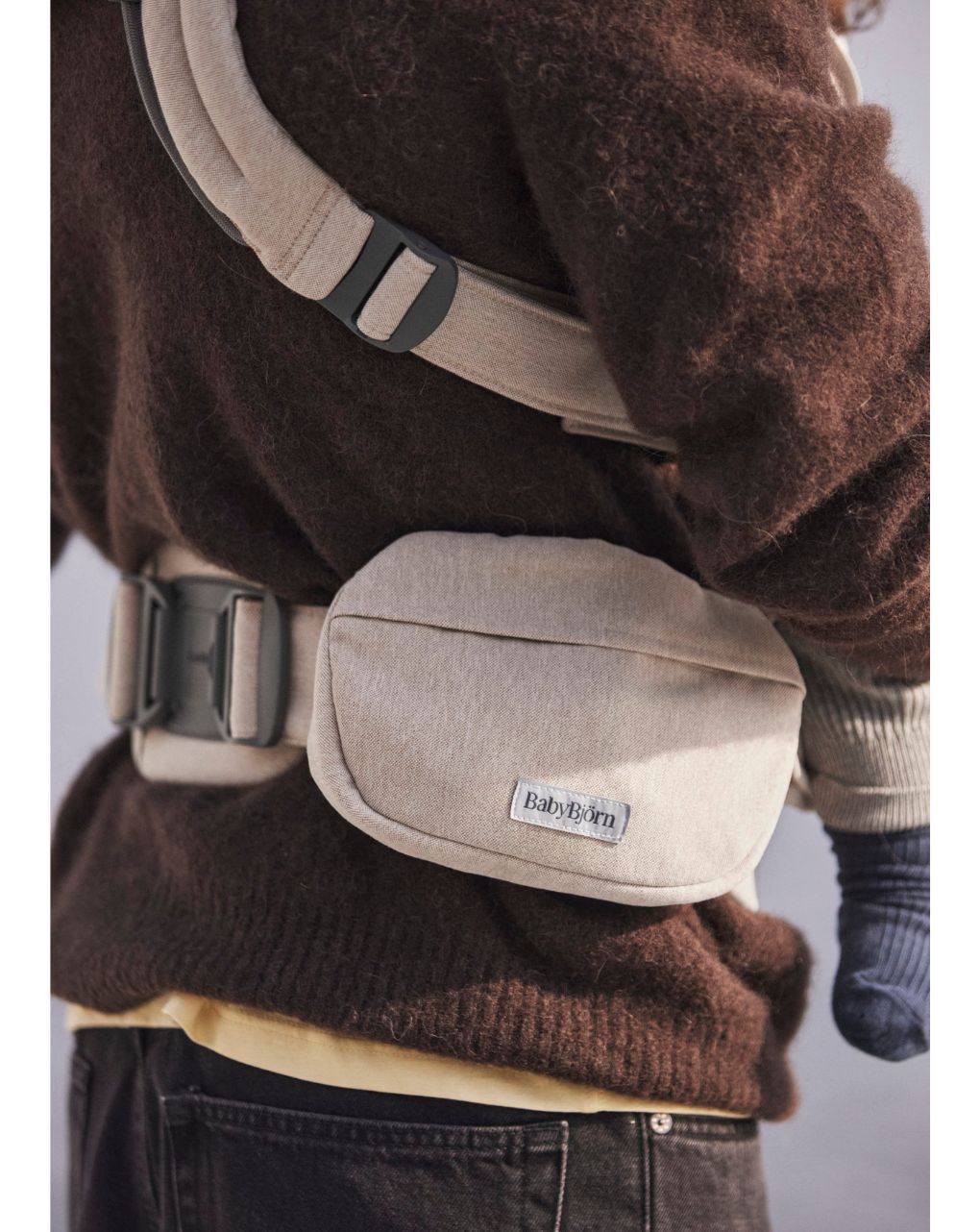 Babybjorn θήκη τσέπης για μάρσιπο woven light beige - Baby Bjorn