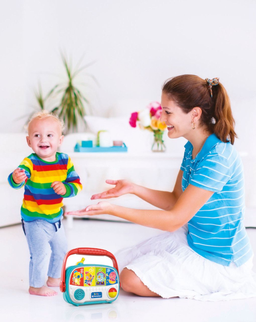 Baby clementoni βρεφικό παιχνίδι baby ραδιόφωνο 1000-17459 - BABY CLEMENTONI