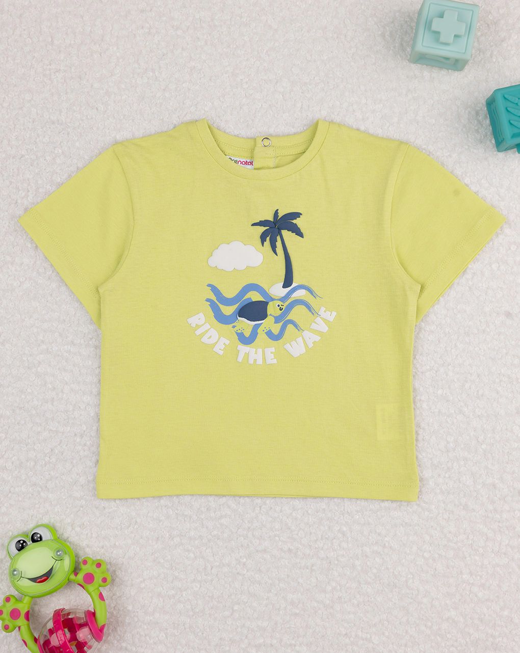 βρεφικό t-shirt λαχανί ride the wave για αγόρι - Prénatal