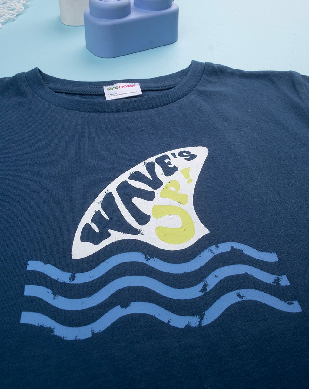 παιδικό t-shirt μπλε wave's up για αγόρι - Prénatal