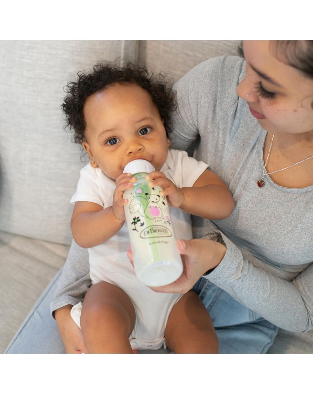 Dr. brown's options+ πλαστικό μπιμπερό 2τμχ με στενό λαιμό σκιουράκι+κατσικούλα 250ml sb82042 - Dr Browns