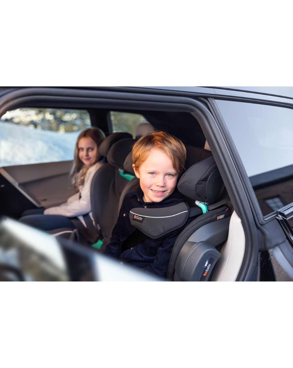 Besafe κάθισμα αυτοκινήτου izi flex fix 2 i-size (100-150cm) black soft breeze 11037469.bsb - Be Safe