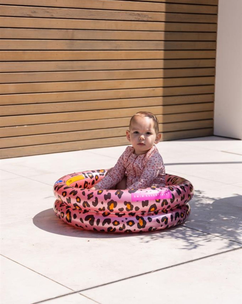 Swim essentials φουσκωτή πισίνα μωρού 60 εκ με 2 αεροθαλάμους rose gold leopard swe-2020se59 - Swim Essentials