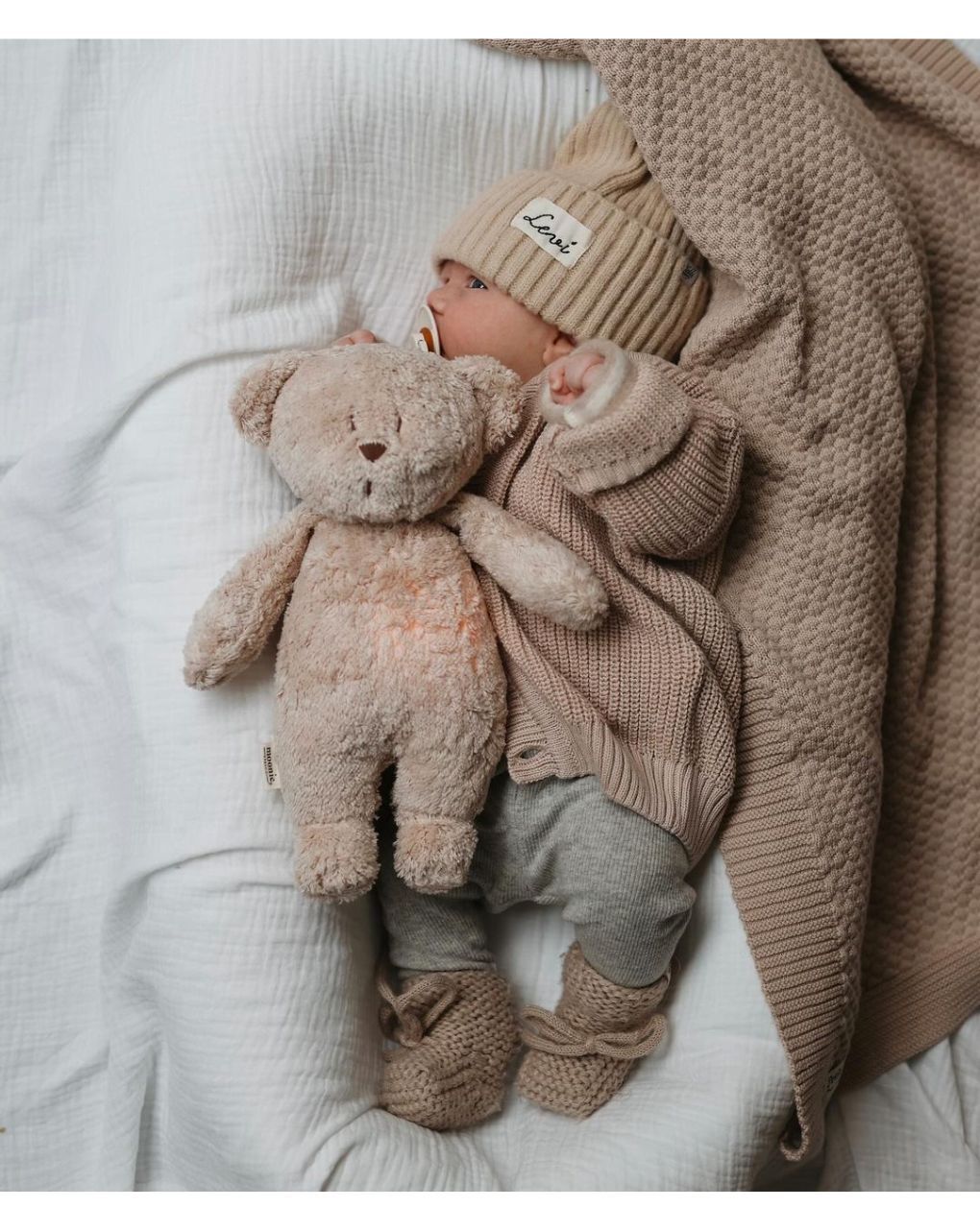 Moonie 2.0 the organic humming bear επαναφορτιζόμενο βοήθημα ύπνου με ηχογράφιση και αισθητήρα κλάματος polar - MOONIES