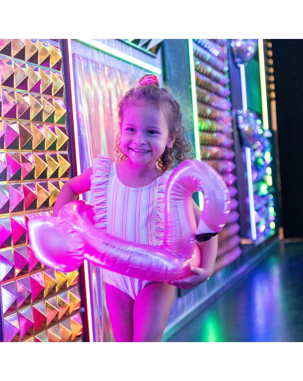 Swim essentials φουσκωτό σωσίβιο θαλάσσης 56cm splitring rose gold flamingo swe-2020se04 - Swim Essentials