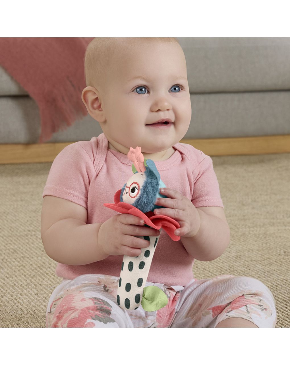 Mattel fisher-price planet friends κουδουνίστρα λουλουδάκι μελισσούλα 3m+ hyr56 - Fisher-Price