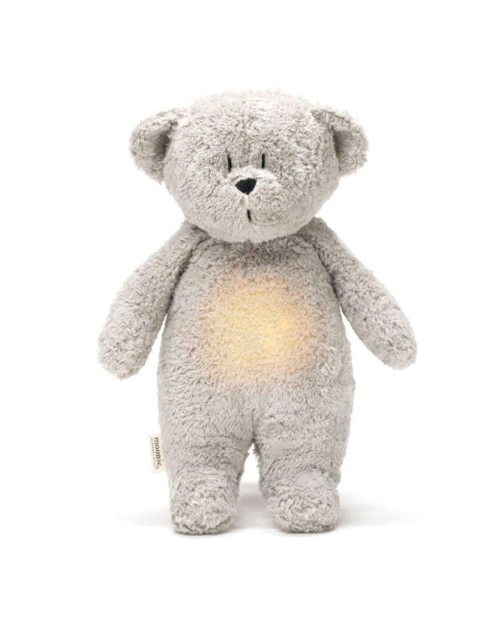 Moonie 2.0 the organic humming bear επαναφορτιζόμενο βοήθημα ύπνου με ηχογράφιση και αισθητήρα κλάματος grey
