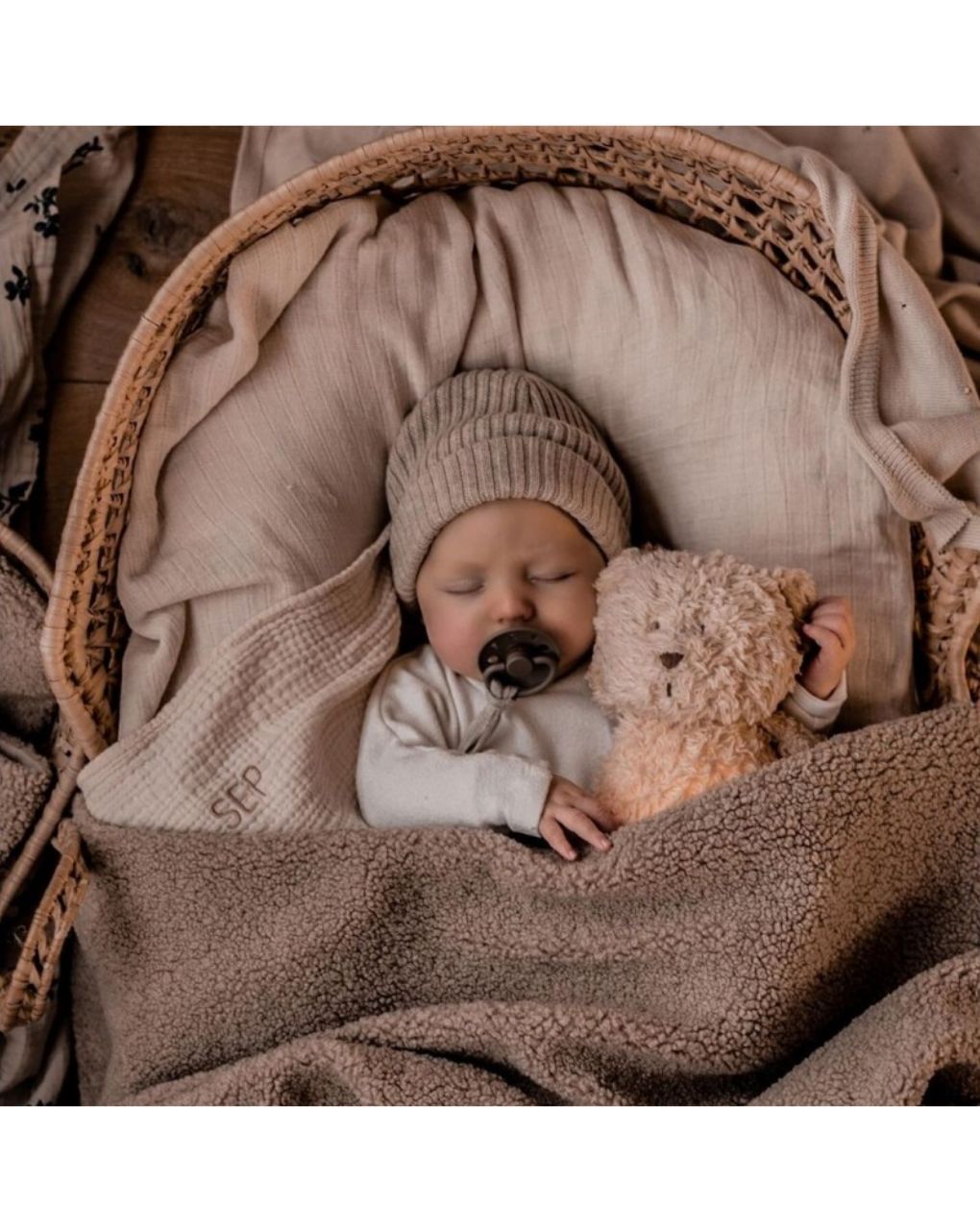 Moonie 2.0 the organic humming bear επαναφορτιζόμενο βοήθημα ύπνου με ηχογράφιση και αισθητήρα κλάματος sand - MOONIES