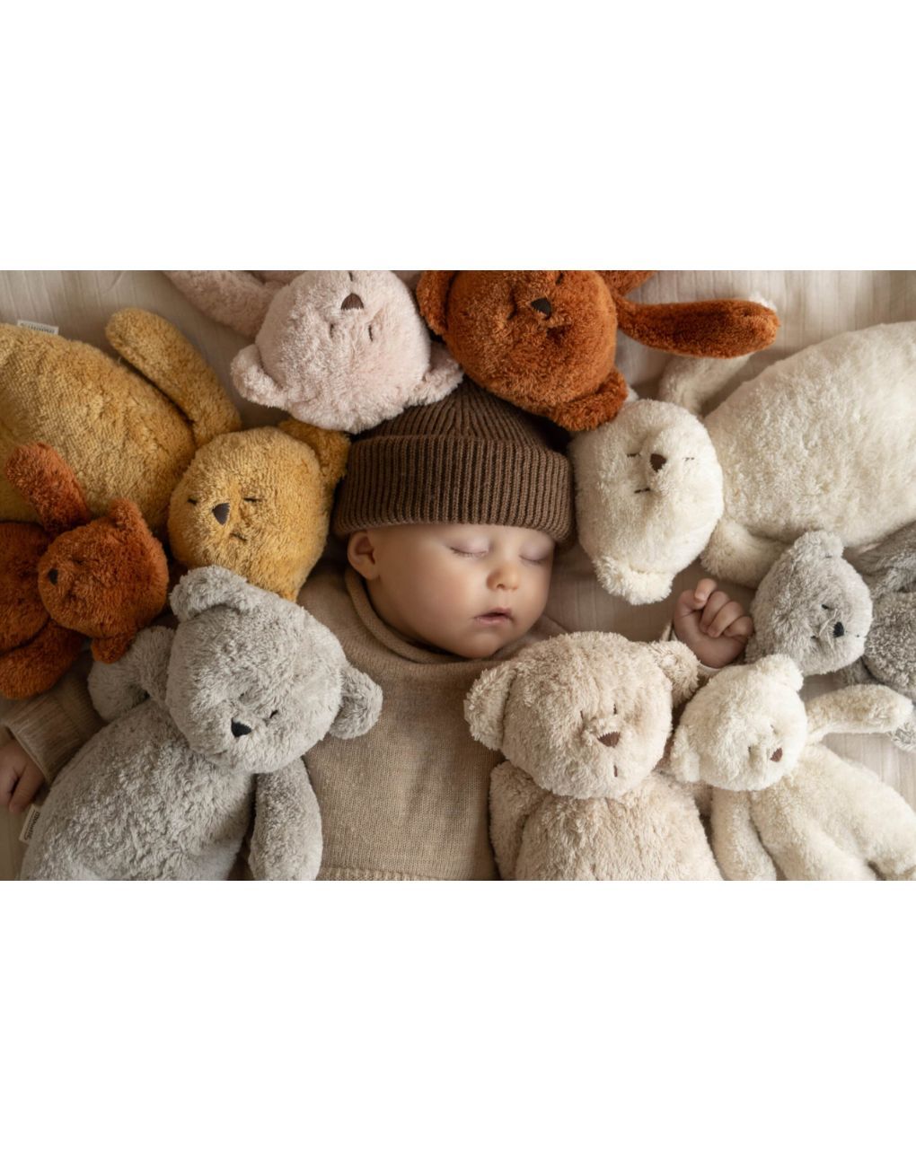 Moonie 2.0 the organic humming bear επαναφορτιζόμενο βοήθημα ύπνου με ηχογράφιση και αισθητήρα κλάματος grey - MOONIES