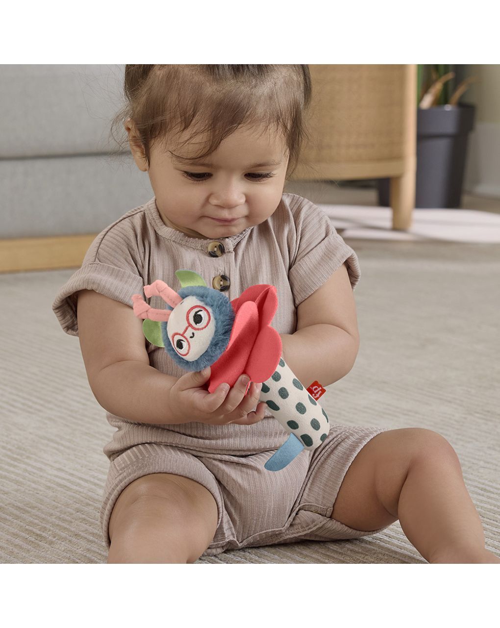 Mattel fisher-price planet friends κουδουνίστρα λουλουδάκι μελισσούλα 3m+ hyr56 - Fisher-Price