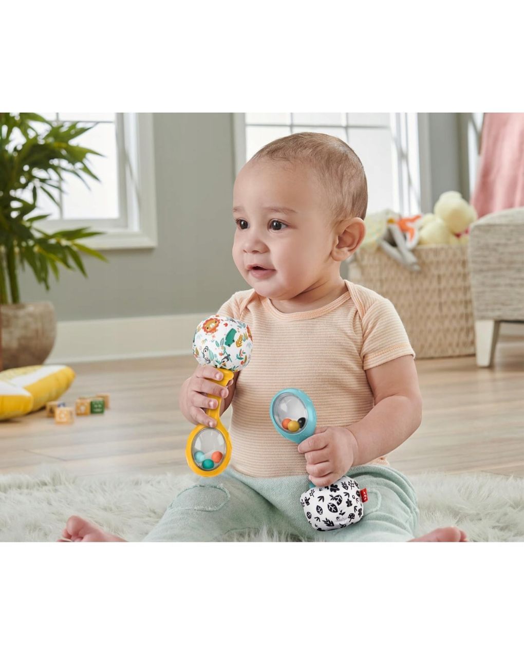 Mattel fisher price κουδουνίστρα μαράκες 3m+ hmf34 - Fisher-Price