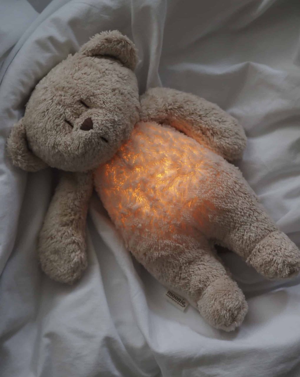 Moonie 2.0 the organic humming bear επαναφορτιζόμενο βοήθημα ύπνου με ηχογράφιση και αισθητήρα κλάματος polar - MOONIES