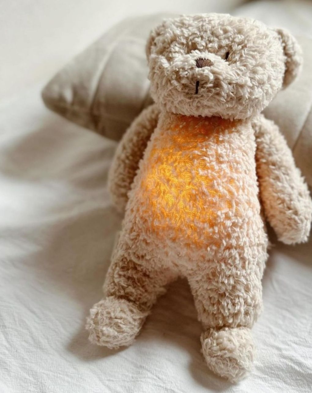 Moonie 2.0 the organic humming bear επαναφορτιζόμενο βοήθημα ύπνου με ηχογράφιση και αισθητήρα κλάματος sand - MOONIES