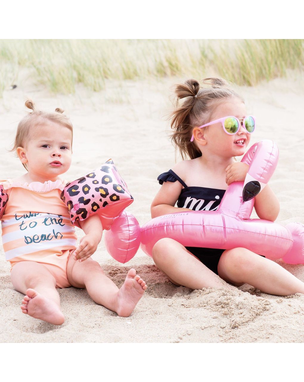 Swim essentials φουσκωτό σωσίβιο θαλάσσης 56cm splitring rose gold flamingo swe-2020se04 - Swim Essentials