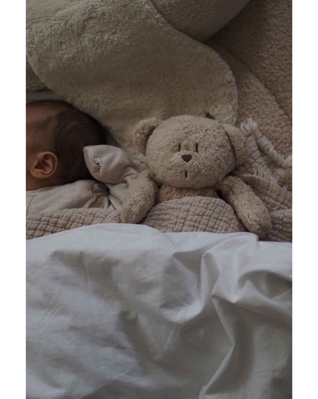 Moonie 2.0 the organic humming bear επαναφορτιζόμενο βοήθημα ύπνου με ηχογράφιση και αισθητήρα κλάματος grey - MOONIES