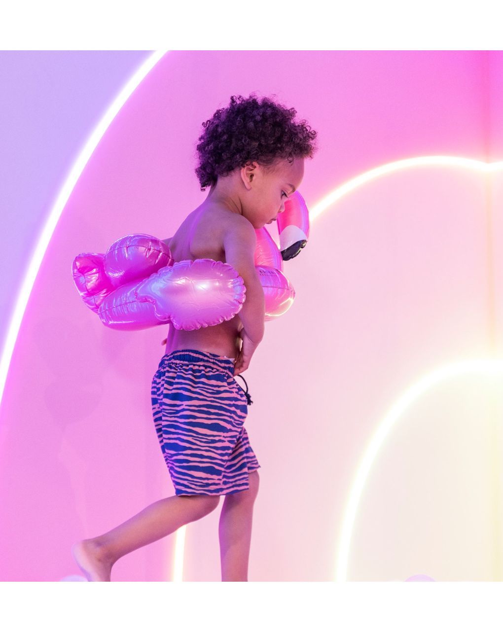 Swim essentials φουσκωτό σωσίβιο θαλάσσης 56cm splitring rose gold flamingo swe-2020se04 - Swim Essentials