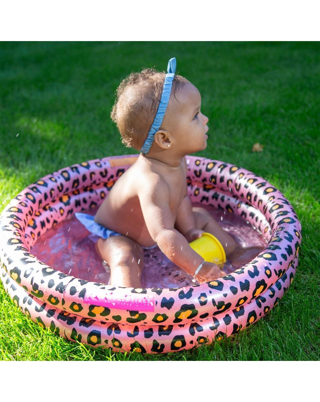 Swim essentials φουσκωτή πισίνα μωρού 60 εκ με 2 αεροθαλάμους rose gold leopard swe-2020se59 - Swim Essentials