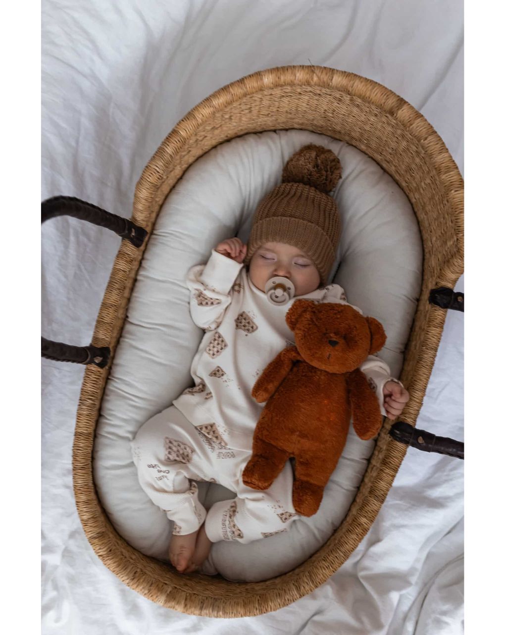 Moonie 2.0 the organic humming bear επαναφορτιζόμενο βοήθημα ύπνου με ηχογράφιση και αισθητήρα κλάματος grey - MOONIES