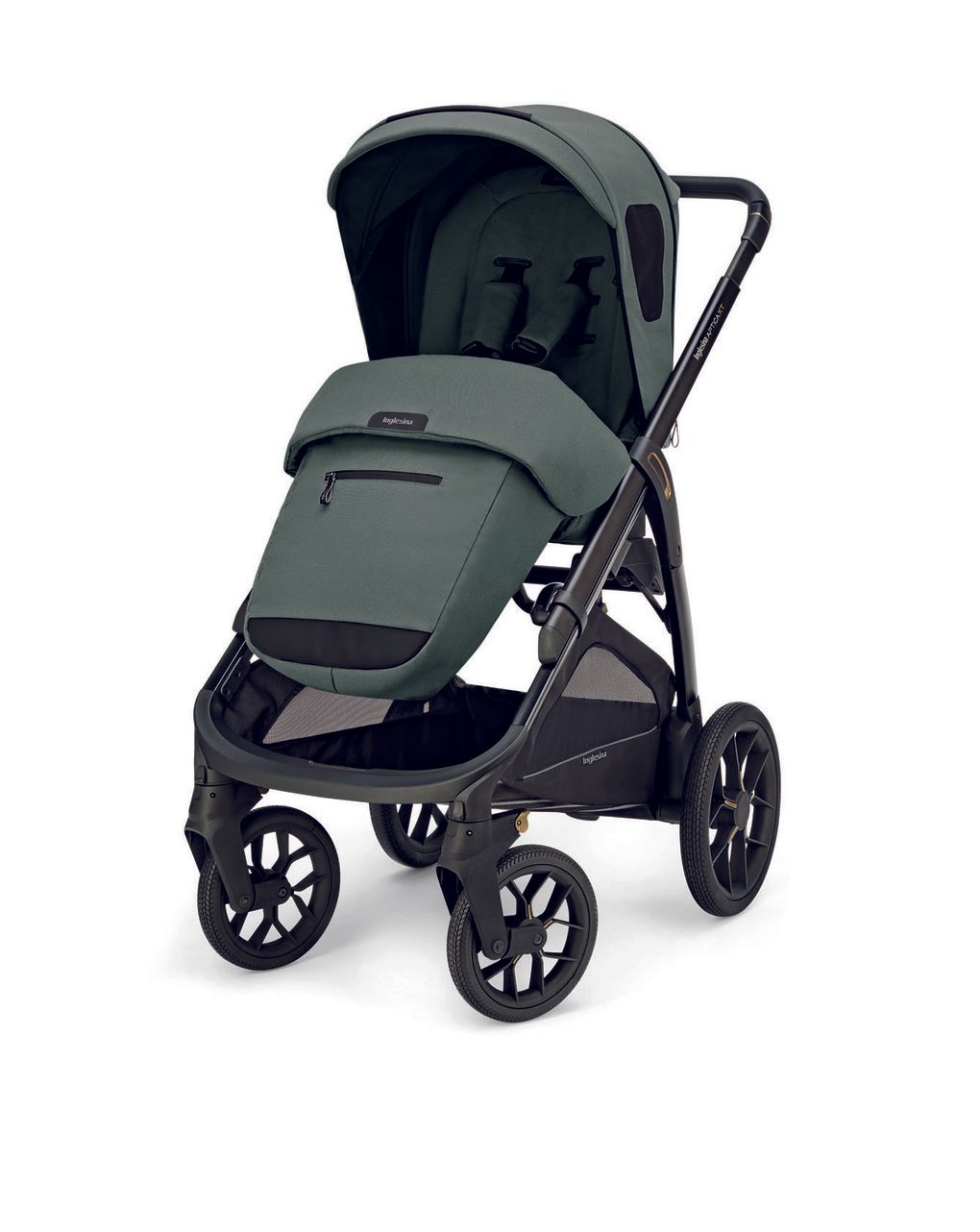 Inglesina σύστημα μεταφοράς quattro aptica xt darwin recline με σκελετό nero taiga green - Inglesina