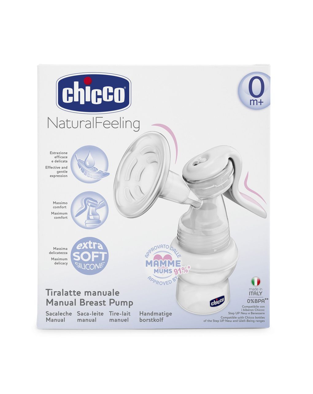 Chicco χειροκίνητο θήλαστρο natural feeling j61-05740-00