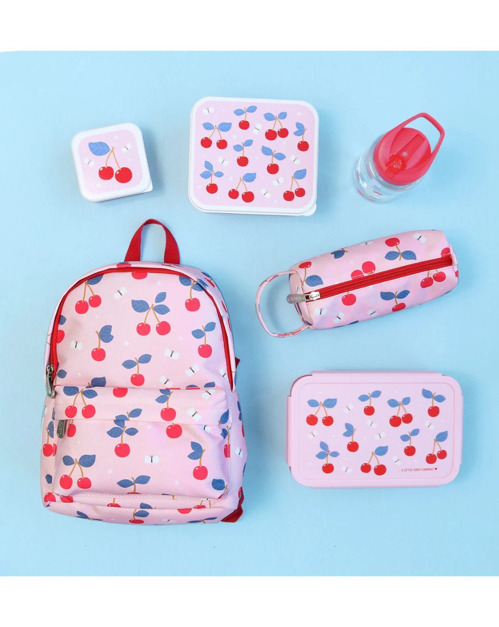 A little lovely company δοχείο φαγητού bento με χωρίσματα 1200ml cherries bbchpi78 - A LITTLE LOVELY COMP