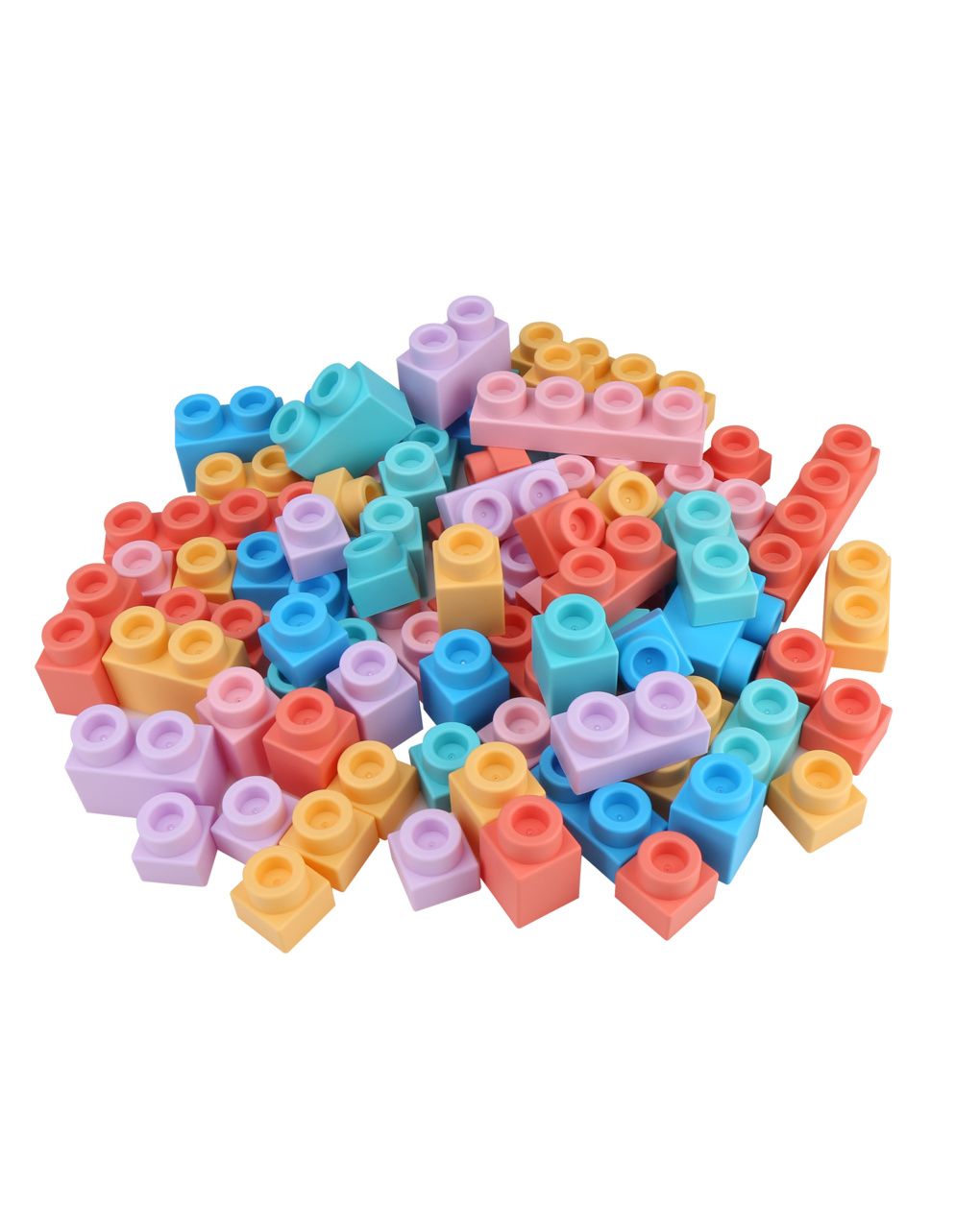 Baby smile σετ 76 μαλακά τουβλάκια για κατασκευή - Baby Smile