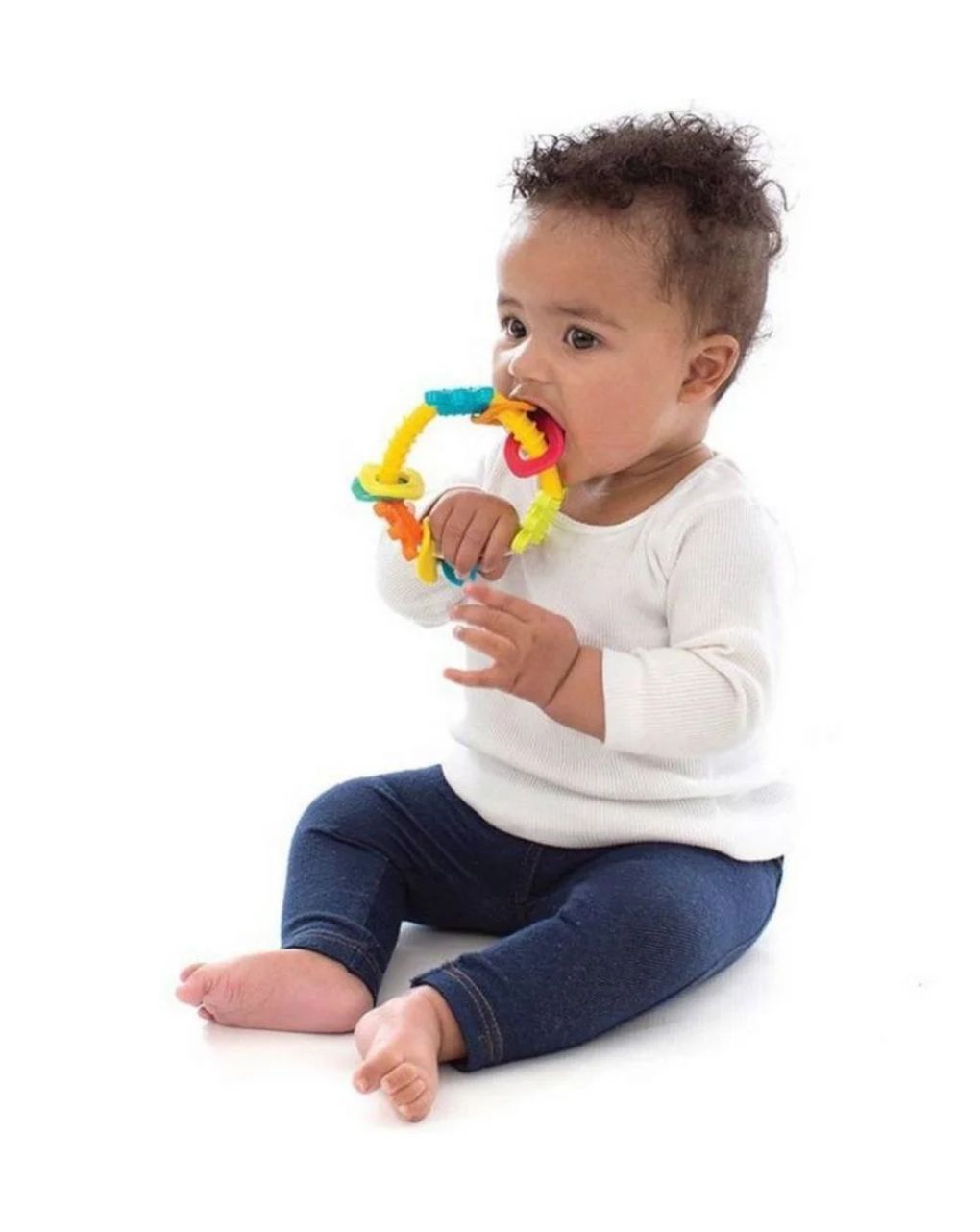 Playgro triangle teether κουδουνίστρα οδοντοφυίας κίτρινο 3m+ - Playgro