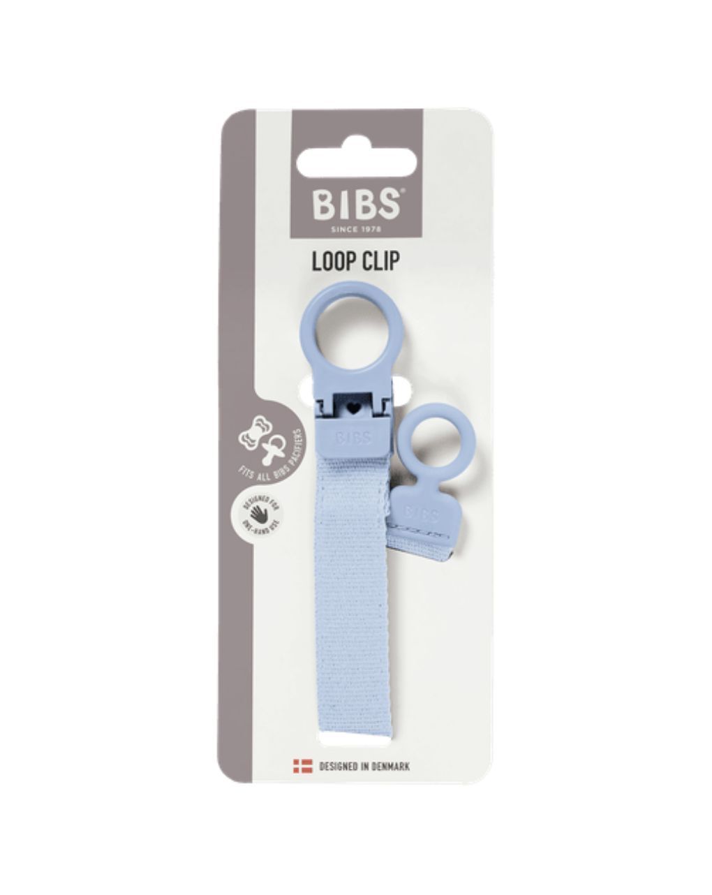 Bibs κλιπ πιπίλας loop dusty blue 9501304 - BIBS