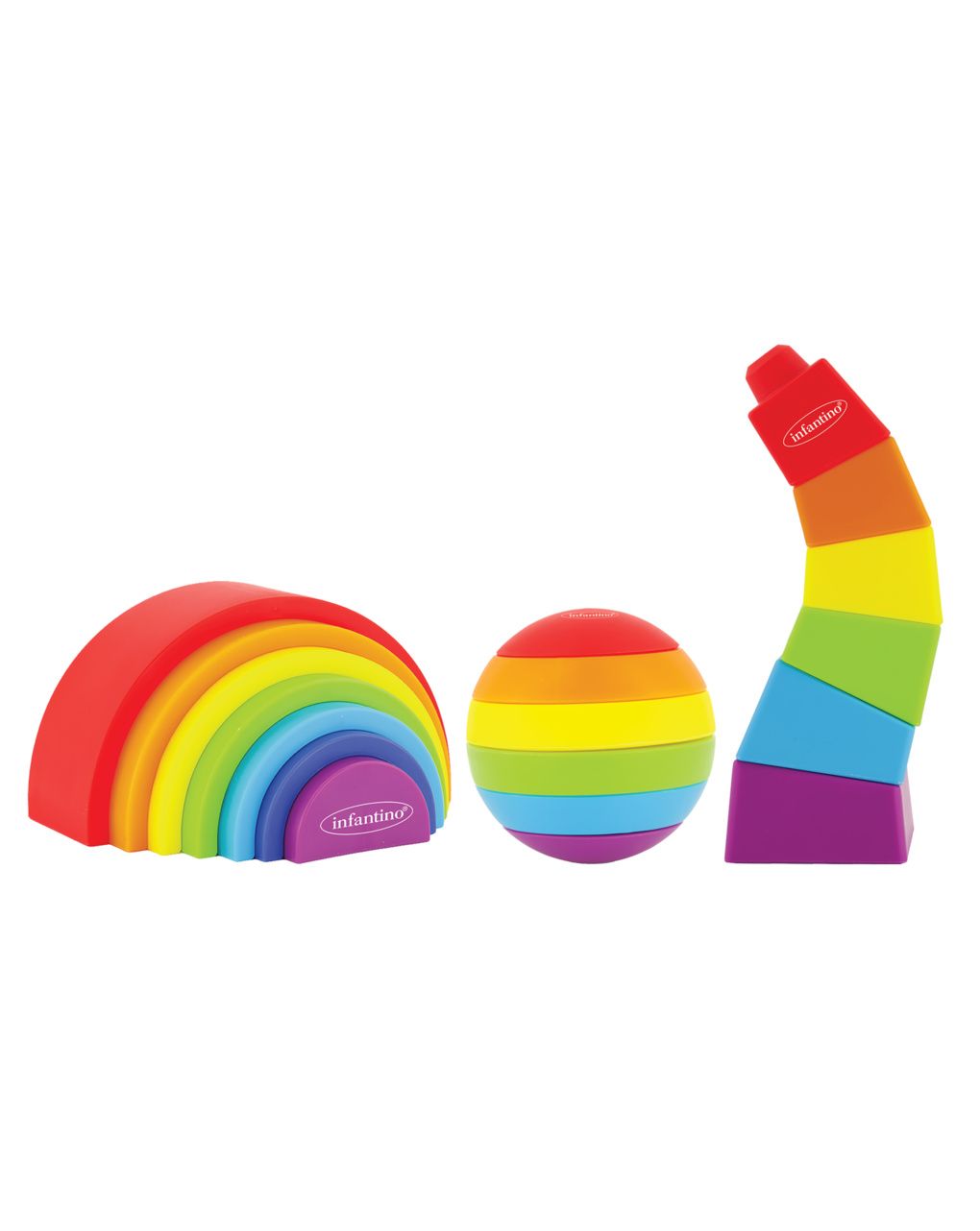 Bkids σετ με 3 πολύχρωμα σχήματα στοίβαξης - B-kids