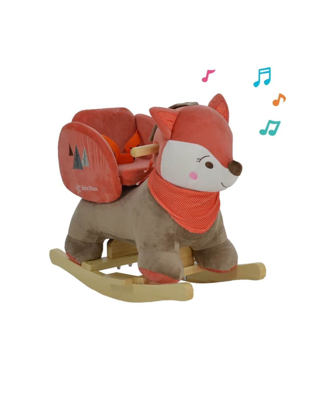 Bebe stars κουνιστό αλεπουδίτσα με ζώνη ασφαλείας και ήχους 150-104