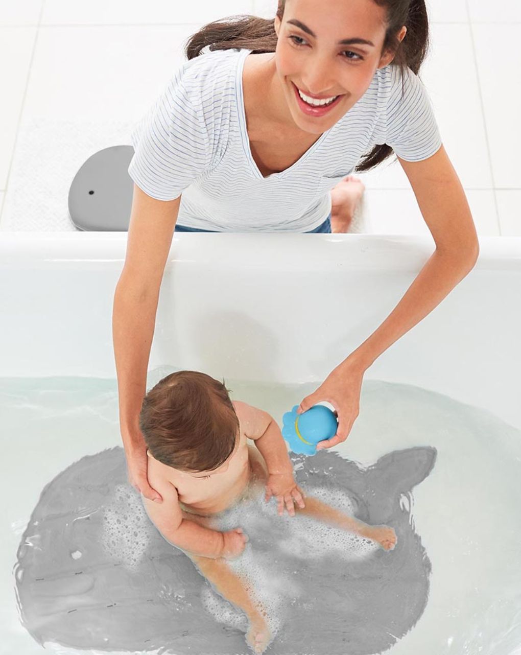 Skip hop αξεσουάρ μπάνιου moby new bath mat grey 235675 - SKIP HOP