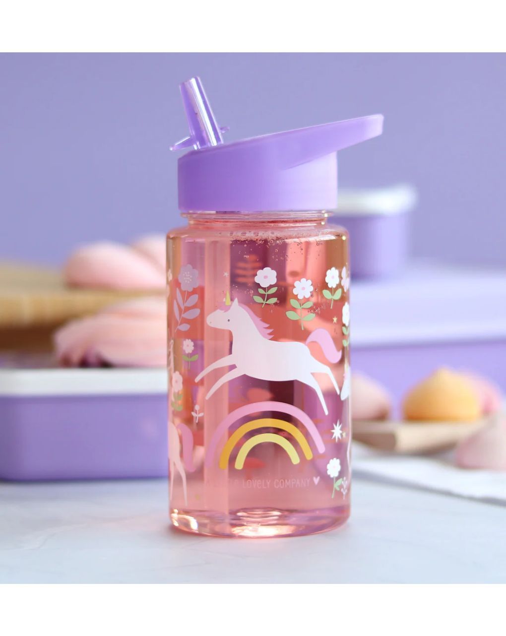 A little lovely company παγούρι tritan 450ml unicorn dreams dbudpu86 - A LITTLE LOVELY COMP