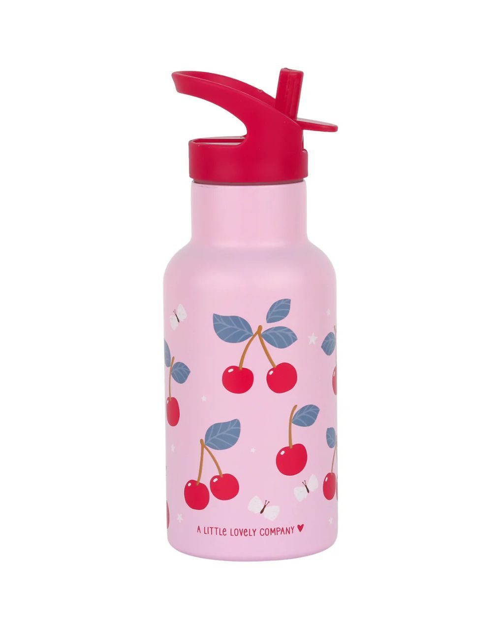 A little lovely company μπουκάλι θερμός με διπλό τοίχωμα από ανοξείδωτο ατσάλι 350ml cherries dbssch88 - A LITTLE LOVELY COMP